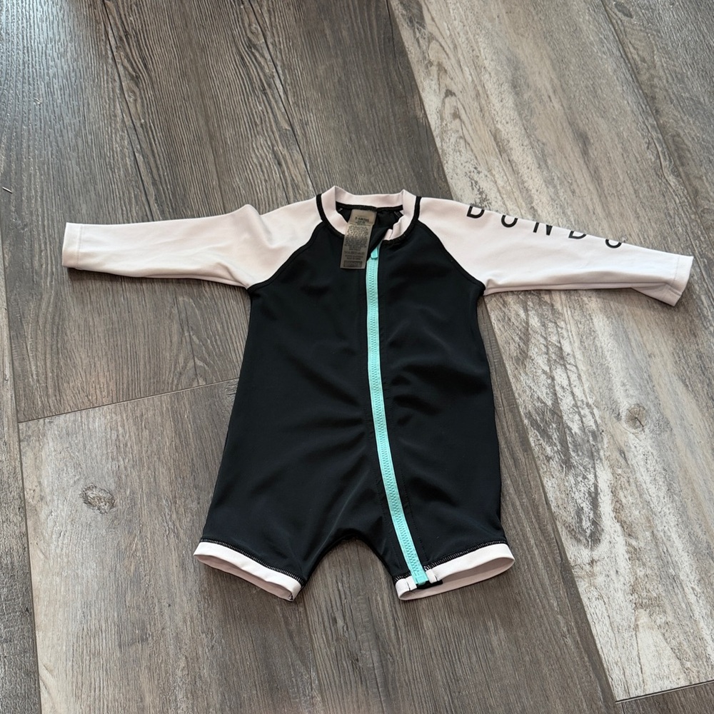 Bonds Kids Swim Rashguard - Black and White